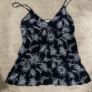 5/20 Wallflower Black and White Floral Camisole